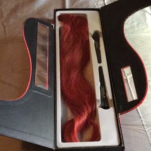 100% human hair Extension red 05